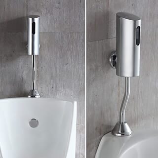 ฟลัชวาล์วโถปัสสาวะชายเซ็นเซอร์ท่อโค้ง รุ่น WD-SL001 