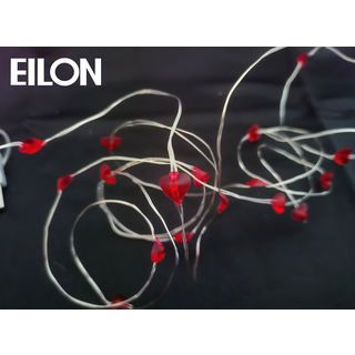 EILON ไฟเทศกาลรูปหัวใจ 2m รุ่น JRDS-06 สีแดง