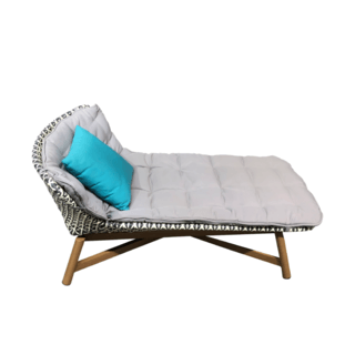 SUMMER SETเตียงริมสระ  MOOK ขนาด 159x106x80 ซม. สีเทาอ่อน