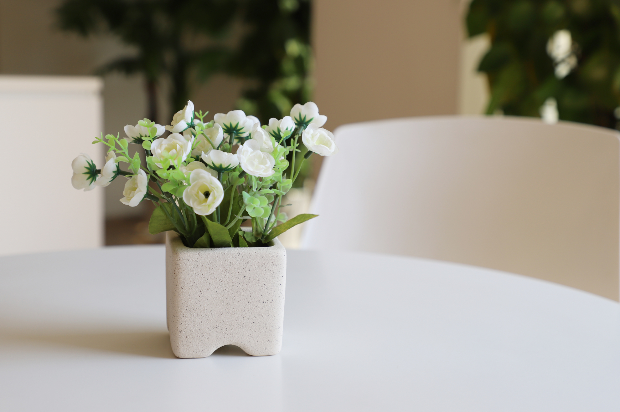 Tree’O กระถางเซรามิก รุ่น 4ZR-002 สีครีม