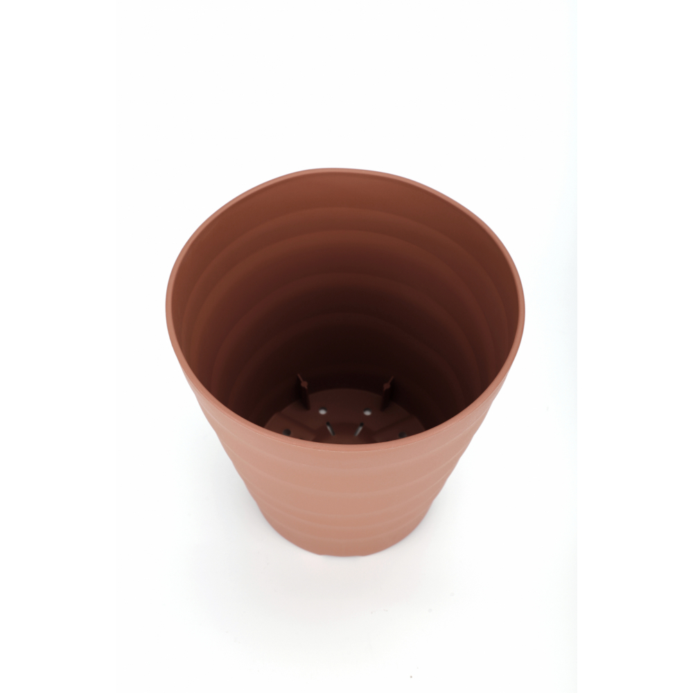 Tree‘O กระถางต้นไม้ทรงกลม รุ่น6PY012-RD ขนาด24x26ซม. (10นิ้ว) สีแดง