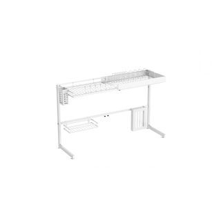 CLOSE ชั้นคว่ำจานคร่อมซิงค์ปรับระดับได้ ขนาด 90 ซม. CASPER สีขาว