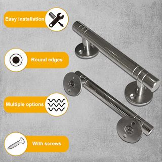 TORSTEN มือจับประตูสเตนเลส รุ่น 136T-2 ขนาด 6นิ้ว สีสเตนเลส