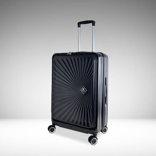 WETZLARS กระเป๋าเดินทาง ขนาด 20 นิ้ว พร้อมช่องใส่ของด้านหน้า รุ่น Blossom-02 ขนาด 21x33x50 ซม. สีดำมิดไนท์