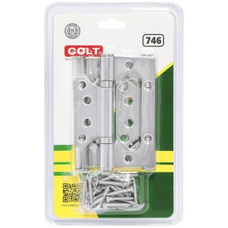 COLT LITE บานพับปีกผีเสื้อสเตนเลส รุ่น 746ขนาด 4 x 3 นิ้ว x 2.5 มม. (แพ็ก 3 ชิ้น) สีสแตนเลส