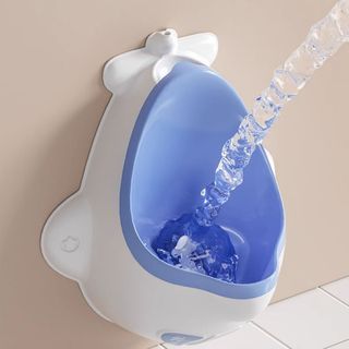 Primo Kids โถฝึกยืนฉี่จรวจแบบแขวนผนัง  รุ่น Rocket UN03 สีฟ้า