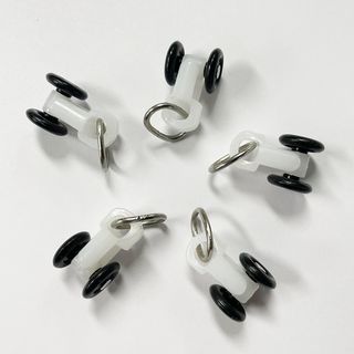 DAVINCI ตัวเลื่อน (อุปกรณ์เสริมรางผ้าม่านแบบยืดหดได้) รุ่น Jolie ขนาด 1.5x1.25x2.3 ซม. สีขาว 