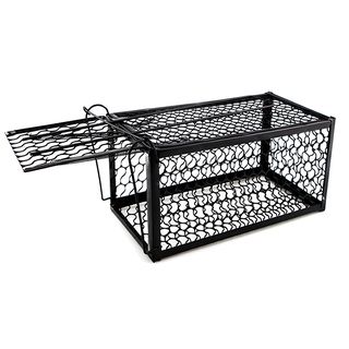 TREE O กรงดักหนูใหญ่ รุ่น LY03 ขนาด 18x38x18 ซม. สีดำ