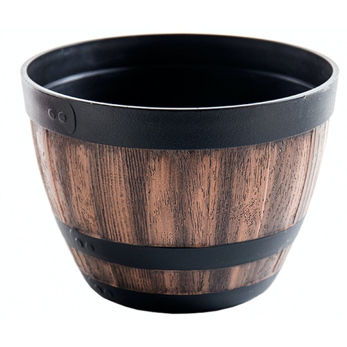 Tree O กระถางต้นไม้ 16นิ้ว รุ่น AM003 ขนาด 40.6*30ซม. สีไม้ 