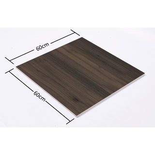 Marbella กระเบื้องเซรามิคปูพื้น 60x60 ซม. รุ่น พิซซ่า-บราว  HK2405 ผิวกึ่งเงากึ่งด้าน (4P)