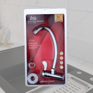 Iris ก๊อกอ่างล้างจานแบบติดผนังตัว C รุ่น ดีว่า 702-8