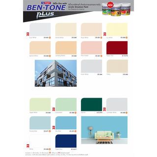 Beger สีรองพื้นปูนใหม่ เบนโทน E-1000 5กล. สูตรน้ำ สีขาว