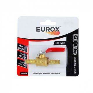 EUROX บอลวาล์ว 2หุน(ปลา+ปลา)ทองเหลือง
