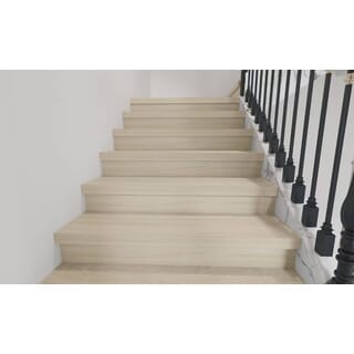 จมูกชานพักบันได SPC Click lock 114x1220x4+1mm IXPE  items No. 6305 สีไม้โอ๊คอ่อน  (6 pcs / box)                                  
