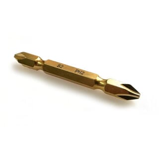 BISON ดอกไขควง สีทอง PH2 – 65มม.(2ดอก/แผง)  รุ่น DTPH2002-PRO