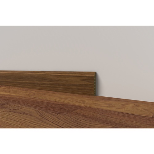 GREAT WOOD ไม้บัวพื้น PVCJF209 80x14x2900มม. สีทีค