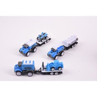 TOYS ของเล่นชุดรถพ่วงตำรวจ บรรจุ3คัน สีฟ้า#99842-60(22x4.5x20.5ซม.)
 