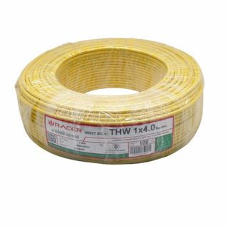 RACER ខ្សែភ្លើង IEC 01 THW 1x4 SQ.MM 100M.លឿង