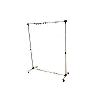 SAKU ราวตากผ้าสเตนเลส ยืดได้ STC02 90-140×48.5×99-165 ซม. สีเงิน