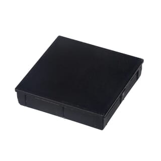 WELLINGTAN ฝาปิดกล่องอะลูมิเนียมTALU5050 5x5x0.7ซม. สีดำ