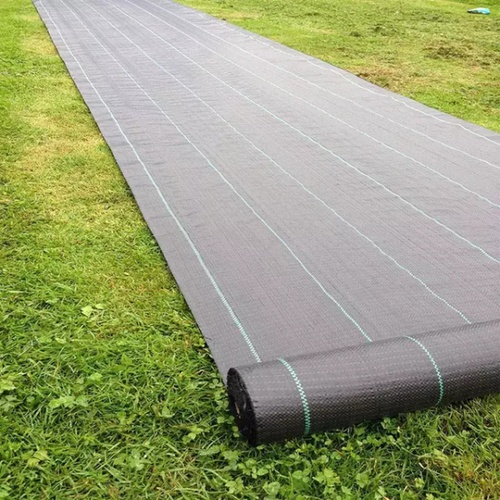 POLLOผ้าพลาสติกคลุมวัชพืช PE รุ่น GS-PE3 ขนาด 2x10M สีดำ