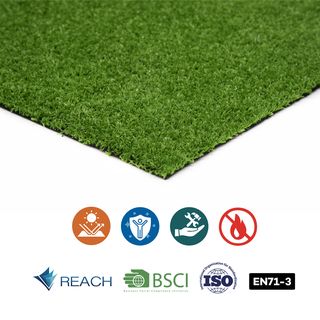 POLLO หญ้าเทียมตกแต่ง รุ่นGreenland-S714 ขนาด7มม. กว้าง1เมตร x ยาว4 เมตร สีเขียวอ่อน 