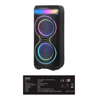 NUVIO ลำโพงปาร์ตี้ตั้งพื้น พร้อมไมค์โครโฟน ขนาด 6.5 นิ้ว รุ่น TF-HXS69 สีดำ
