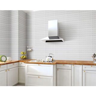 Marbella กระเบื้องเซรามิคปูผนัง 10x16 นิ้ว สแควร์ ไวท์ D25401A (N) Gloss (15P)