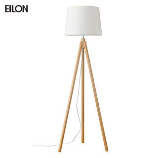 EILON โคมไฟตั้งพื้นโมเดิร์น ขาไม้ รุ่น fluffy S3036F  สีไม้