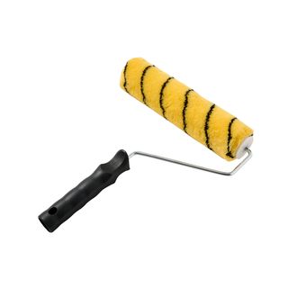 PRO Renovator ลูกกลิ้งทาสีพร้อมด้าม 10นิ้ว (ขนยาว12มม.) รุ่น GBH-RSPR-3 สีเหลือง-ดำ