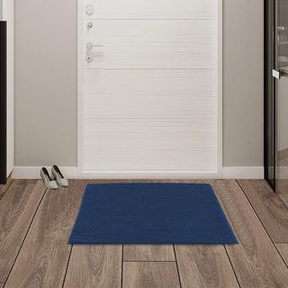 COZY พรมเช็ดเท้าขนนุ่ม รุ่น GINA02 ขนาด 50x80×1.1ซม. สีน้ำเงิน