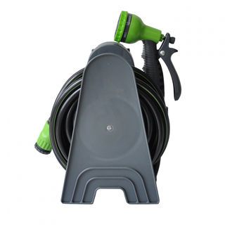 Tree’O ชุดสายยางพร้อมปืนฉีดน้ำปรับหัวได้6รูปแบบและอุปกรณ์ รุ่นDY63610 ขนาด5/16” ยาว10เมตร สีเขียวเทา