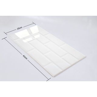 Marbella กระเบื้องเซรามิคปูผนัง 10x16 นิ้ว รุ่น บริค-ไวท์ SRE2509 (N) Gloss (15P)