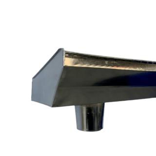 รางน้ำฝนท้องร่อง 5 #35 ยาว 2.44 เมตร เจาะขวา Globalblack