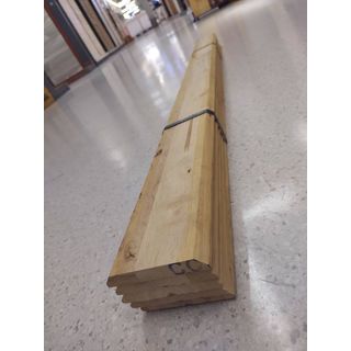 GREAT WOOD ฝ้าระแนงไม้ ไม้ยางพาราจ๊อยส์ BC (1x5) 1/2