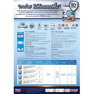 Beger สีน้ำผสมรองพื้นในตัว เบเยอร์คูล 2in1 ภายนอก ด้าน 2.5GL เบส C