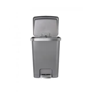 EKO ถังขยะพลาสติกขาเหยียบเหลี่ยม 35 ลิตร รุ่น HANA EK6388-GRY ขนาด 37x31x51ซม. สีเทา
