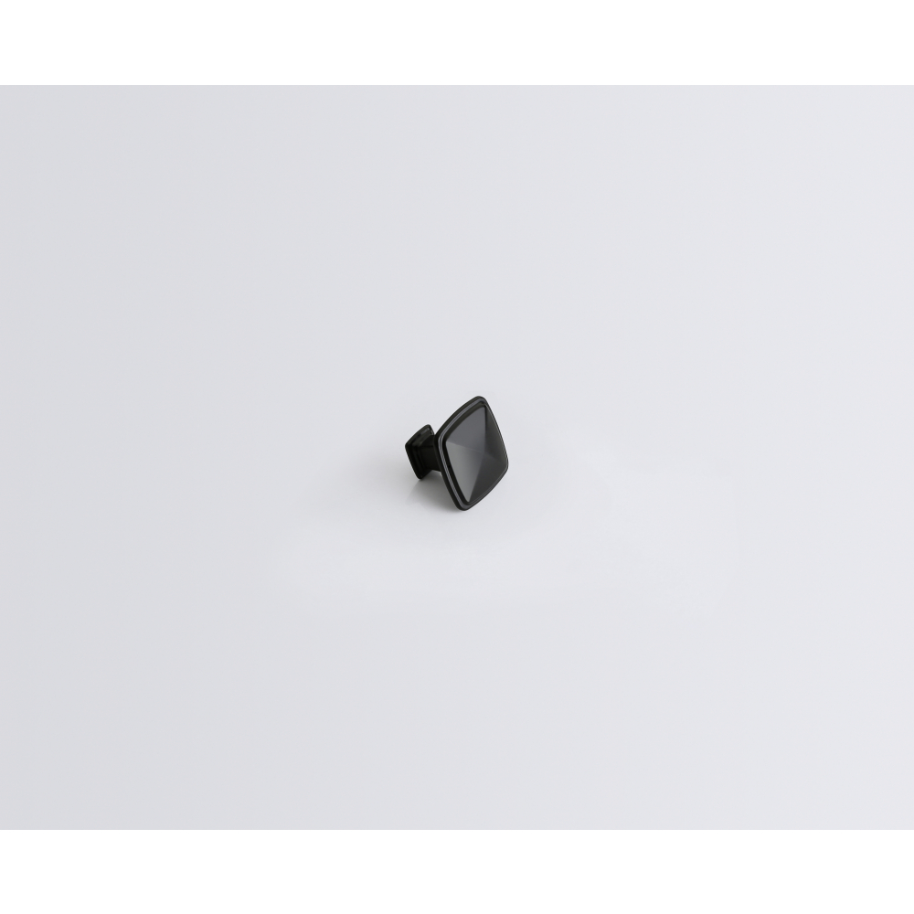 TORSTEN ปุ่มจับเฟอร์นิเจอร์ซิงค์อัลลอยด์ รุ่น6049-KI 30.5*30.5*24 มม. สีดำ