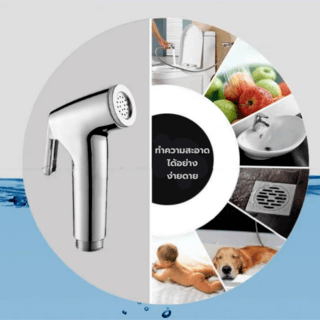 Iris ชุดสายฉีดชำระ รุ่น 6FXQ018 ขนาด 8x132x3.2ซม. สีโครม