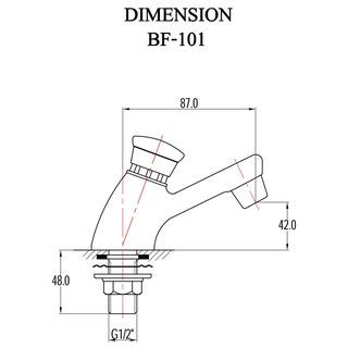 Hang ก๊อกอ่างล้างหน้ากดหยุดอัตโนมัติ รุ่น 902BF101