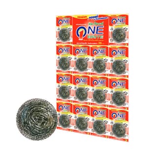 One-Brite ฝอยขัดสเตนเลสใหญ่พิเศษ ขนาด 8 กรัม รุ่น 205-82 (14ชิ้น/แผง)