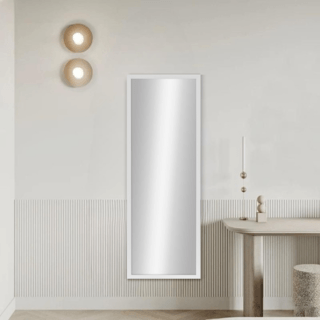 Nice กระจกมีกรอบ (PS) รุ่น สลิม-ไวท์ ขนาด 30x90 ซม. สีขาว 