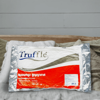TRUFFLE หมอนหนุนสูญญากาศ รุ่น Firm ขนาด 19x29นิ้ว(เส้นใย1000กรัม) สีขาว