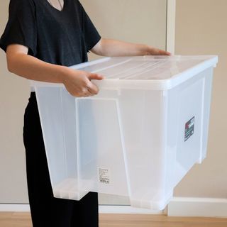GOME กล่องเอนกประสงค์ 110L ขนาด 47x69x41cm. รุ่น 6655 สีใส