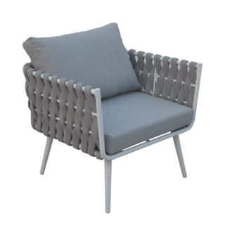 SUMMER SETเก้าอี้ outdoor อลูมิเนียม Lipe ขนาด 78x72x69 ซม. สีเทาอ่อน