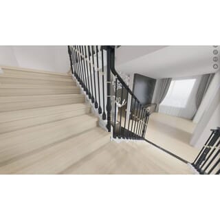 จมูกชานพักบันได SPC Click lock 114x1220x4+1mm IXPE  items No. 6305 สีไม้โอ๊คอ่อน  (6 pcs / box)                                  