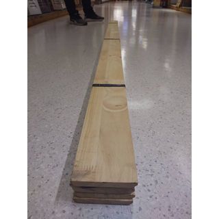 GREAT WOOD ฝ้าระแนงไม้ ไม้ยางพาราจ๊อยส์ CC (1x5) 1/2