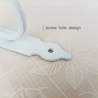 DELICATO ฉากรับชั้นเหล็ก รุ่นTJ-3002  ขนาด19x24x3.5ซม.  สีขาว