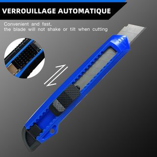 Smith คัตเตอร์ 18 มม. รุ่น YL-130 ขนาด 2.1x14.1x1.6 ซม. สีฟ้า