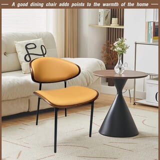 DELICATO เก้าอี้อเนกประสงค์ รุ่น Momo ขนาด 48x40x75 ซม. สีส้ม